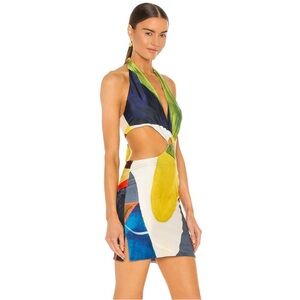 Gaia Mini Dress in Multi Farai London